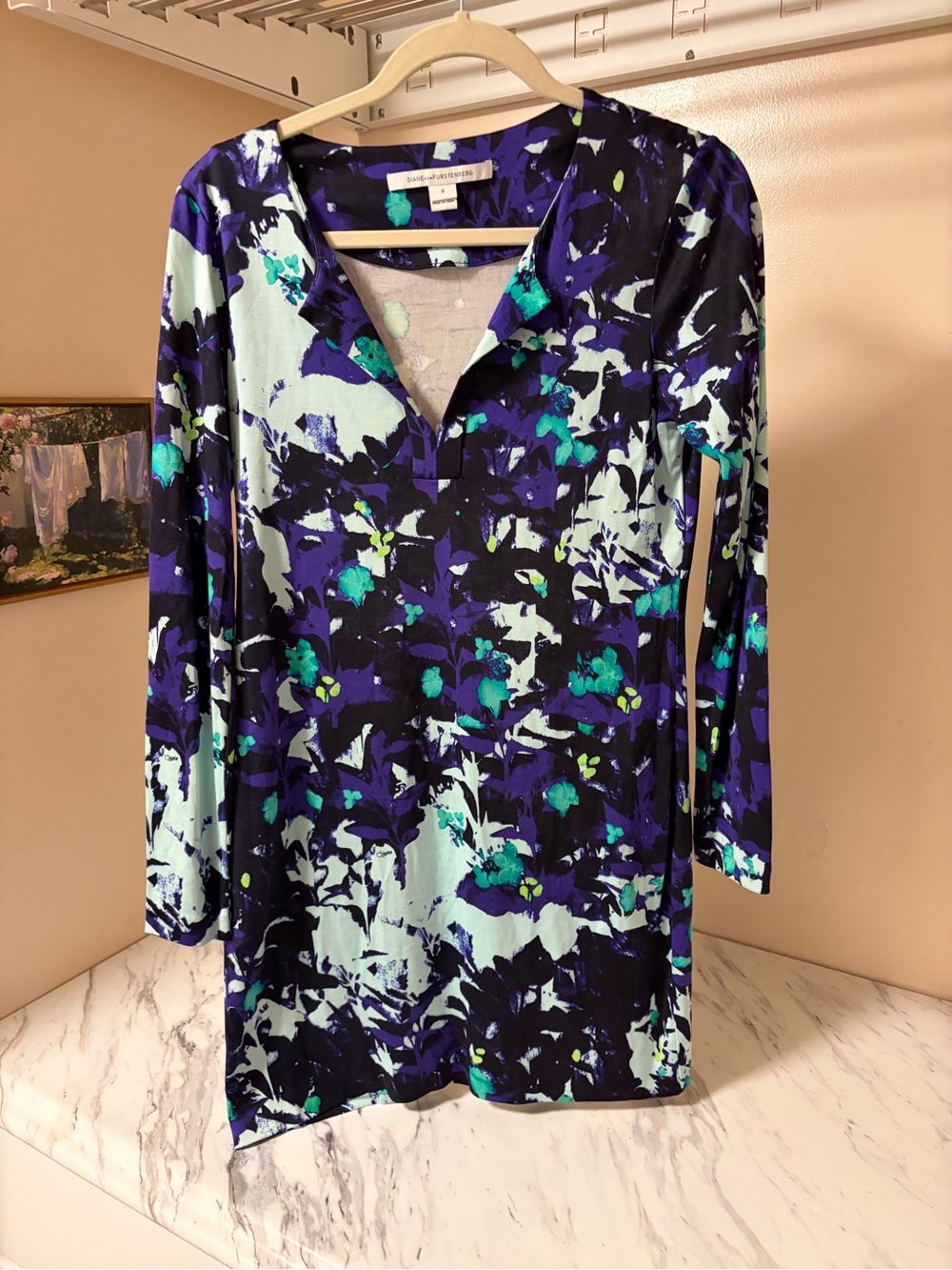 100% Silk DVF (Diane Von Furstenberg) Dress - US 6